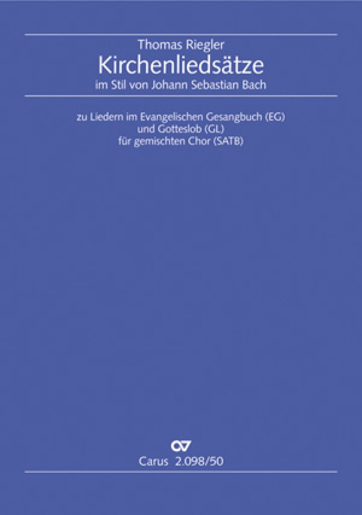 Kirchenliedsätze im Stil von Johann Sebastian Bach